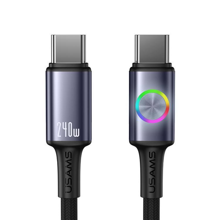 کابل تبدیل USB-C به USB-C یوسمز مدل SJ751-240W طول 1.2 متر