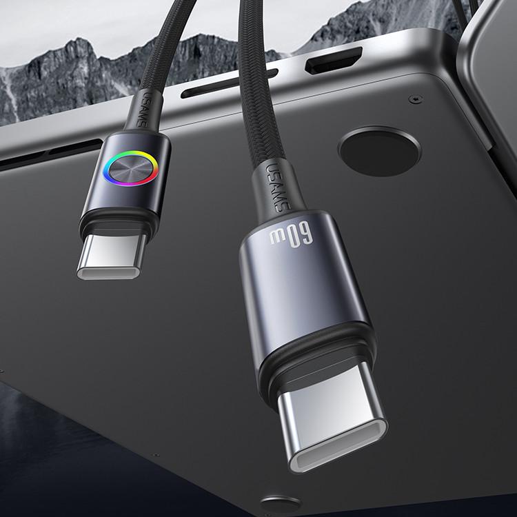 کابل USB-C یوسمز مدل SJ752-60W طول 1.2 متر