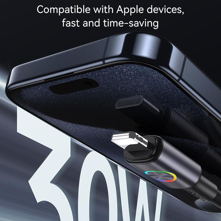 کابل تبدیل USB-C به لایتنینگ یوسمز مدل SJ753-30W طول 1.2 متر