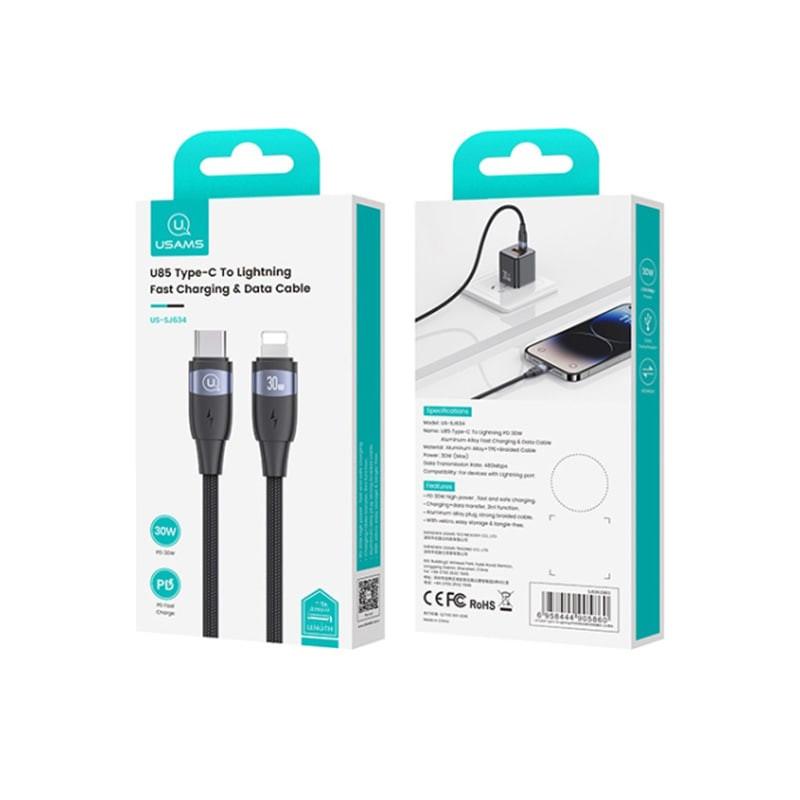 کابل تبدیل USB-C به لایتنینگ یوسمز مدل SJ635 طول 2 متر