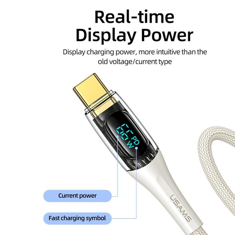 کابل تبدیل USB به USB-C یوسمز مدل sj592 طول 1.2 متر