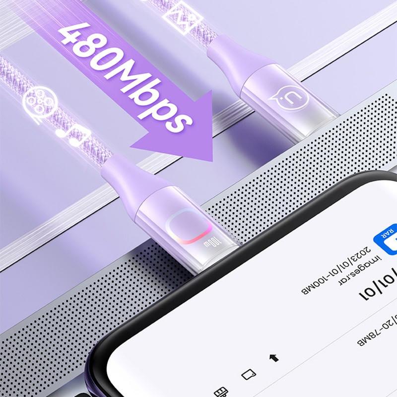 کابل USB-C یوسمز مدل SJ640 طول 1.2 متر