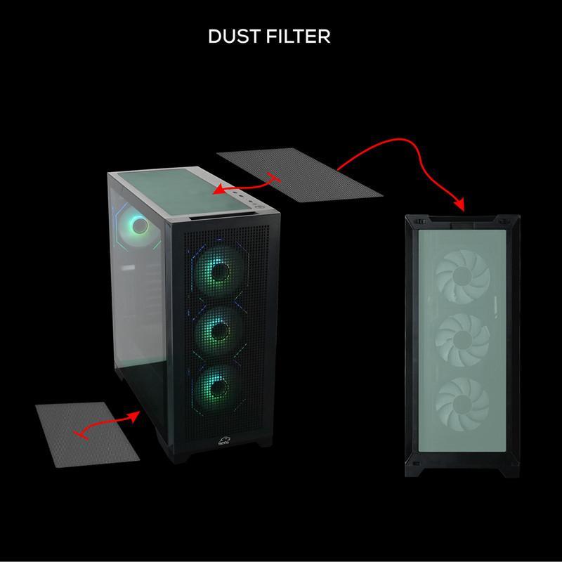 کیس کامپیوتر گیمینگ تسکو مدل GC 4510