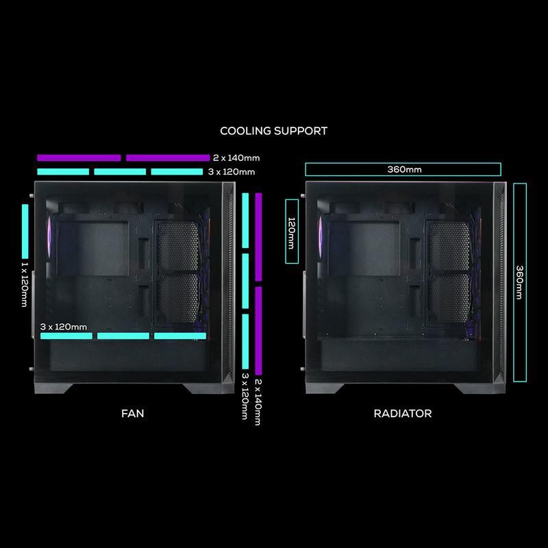 کیس کامپیوتر گیمینگ تسکو مدل GC 4510