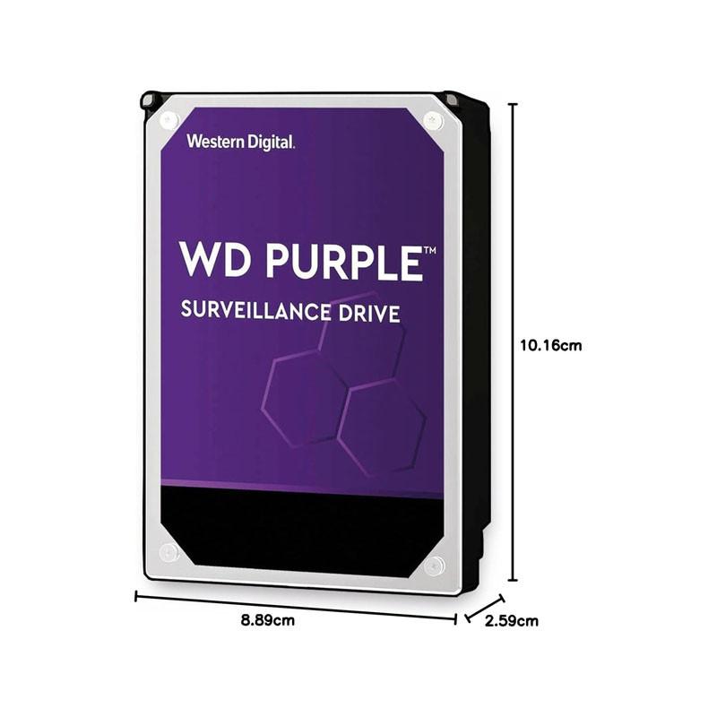 هارد دیسک اینترنال وسترن دیجیتال با رابط SATA 3.0 مدل WD 12TB WD122PURP  ظرفیت 12 ترابایت