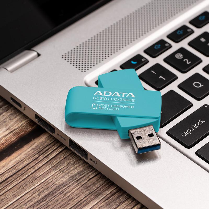 فلش مموری ای دیتا مدل UC310 ECO ظرفیت 128 گیگابایت با رابط USB 3.2