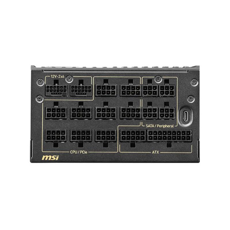 منبع تغذیه کامپیوتر 1600 وات ام اس آی مدل MEG Ai1600T Titanium PCIE5 