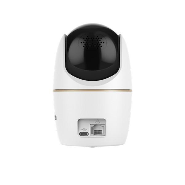 دوربین مدار بسته تحت شبکه داهوا مدل HERO DUAL D1-H3D-3F با رزولوشن 3+3 مگاپیکسل، دو لنز مجزا، اتصال بی‌سیم و باسیم، تشخیص هوشمند حرکت انسان و حیوان، هشدار نوری و صوتی، مکالمه دوطرفه و مدیریت از راه دور از طریق اپلیکیشن
