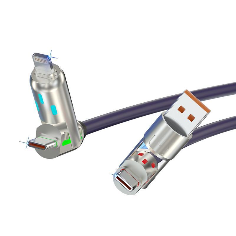 کابل تبدیل USB/USB-C به لایتنینگ/USB-C تسکو مدل GCA 60 W طول 2 متر