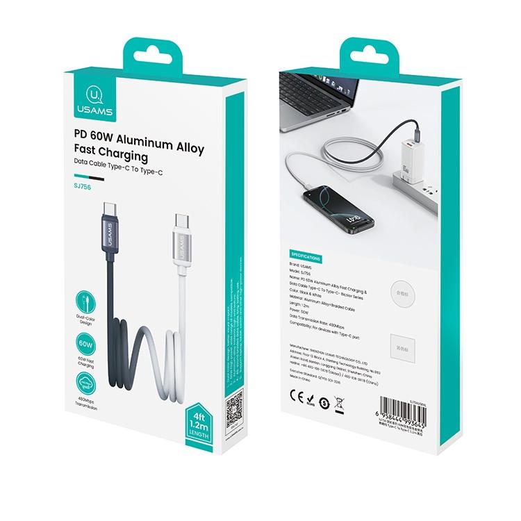 کابل USB-C یوسمز مدل SJ756 طول 1.2 متر