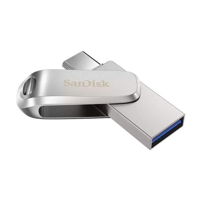 فلش مموری سن دیسک مدل Ultra Dual Drive Luxe ظرفیت 64 گیگابایت با رابط USB 3.2