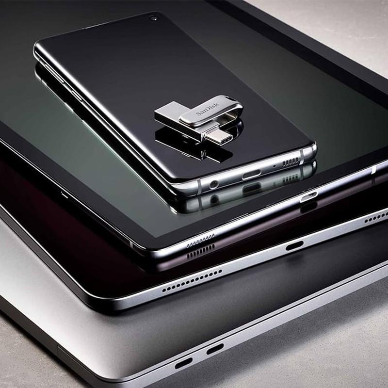فلش مموری سن دیسک مدل Ultra Dual Drive Luxe ظرفیت 64 گیگابایت با رابط USB 3.2