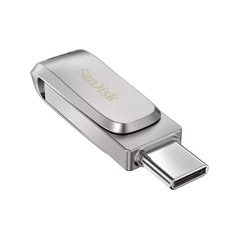 فلش مموری سن دیسک مدل Ultra Dual Drive Luxe ظرفیت 64 گیگابایت با رابط USB 3.2
