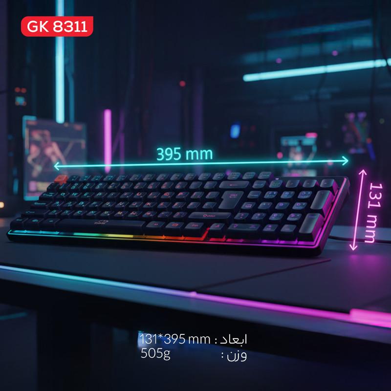 کیبورد مخصوص بازی تسکو مدل GK8311 Apollo