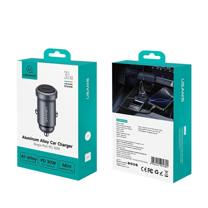 شارژر فندکی 30 وات یوسمز مدل CC321