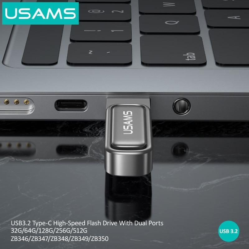 فلش مموری یوسمز مدل zb349 ظرفیت 256 گیگابایت با رابط usb-C