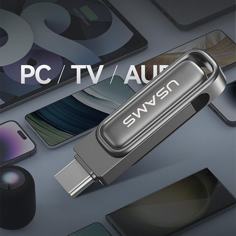 فلش مموری یوسمز مدل zb349 ظرفیت 256 گیگابایت با رابط usb-C