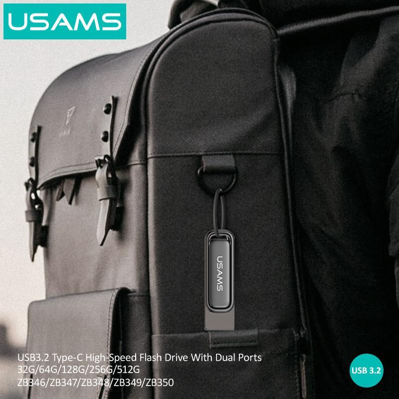 فلش مموری یوسمز مدل zb349 ظرفیت 256 گیگابایت با رابط usb-C