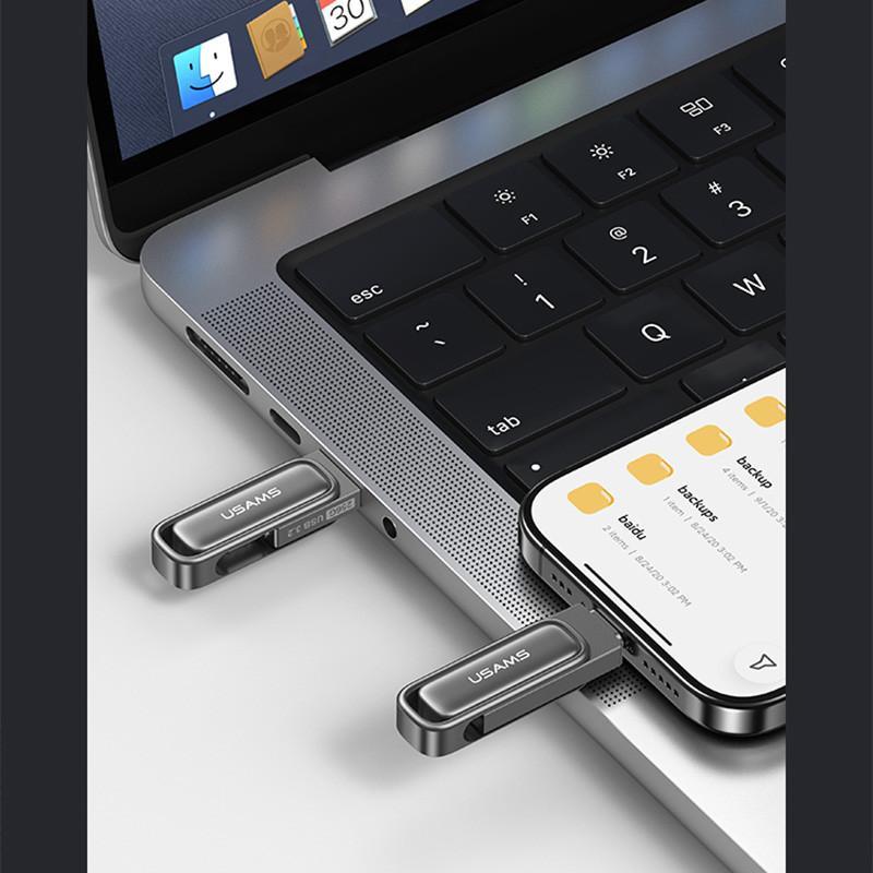 فلش مموری یوسمز مدل zb349 ظرفیت 256 گیگابایت با رابط usb-C