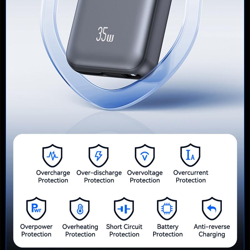 پاوربانک 35 وات یوسمز مدل CD261 ظرفیت 10000 میلی‌آمپرساعت