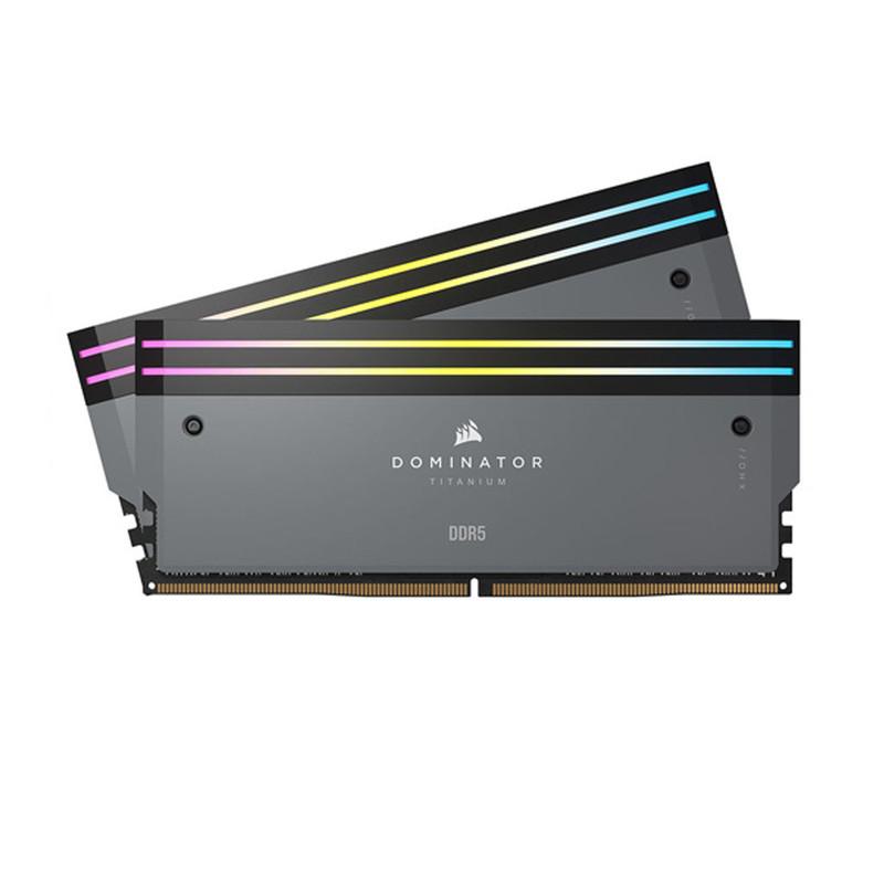 رم دسکتاپ کورسیر DOMINATOR TITANIUM DDR5 دو کاناله 96 گیگابایت 7000 مگاهرتز CL40 با هیت سینک آلومینیومی