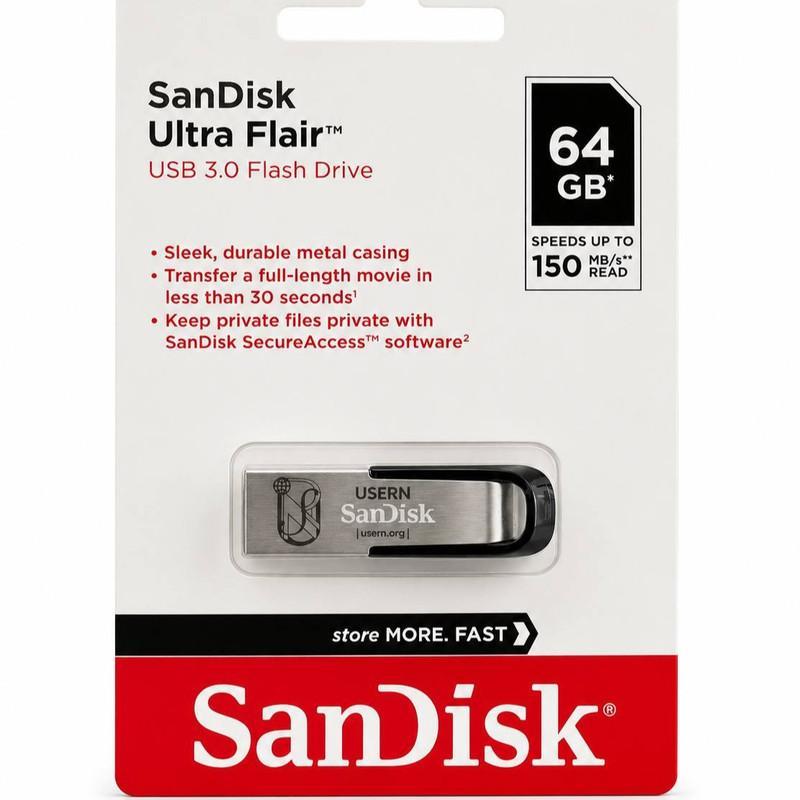 فلش مموری سن دیسک مدل یوسرن Ultra Flair SDCZ73 ظرفیت 64 گیگابایت با رابط USB 3.0