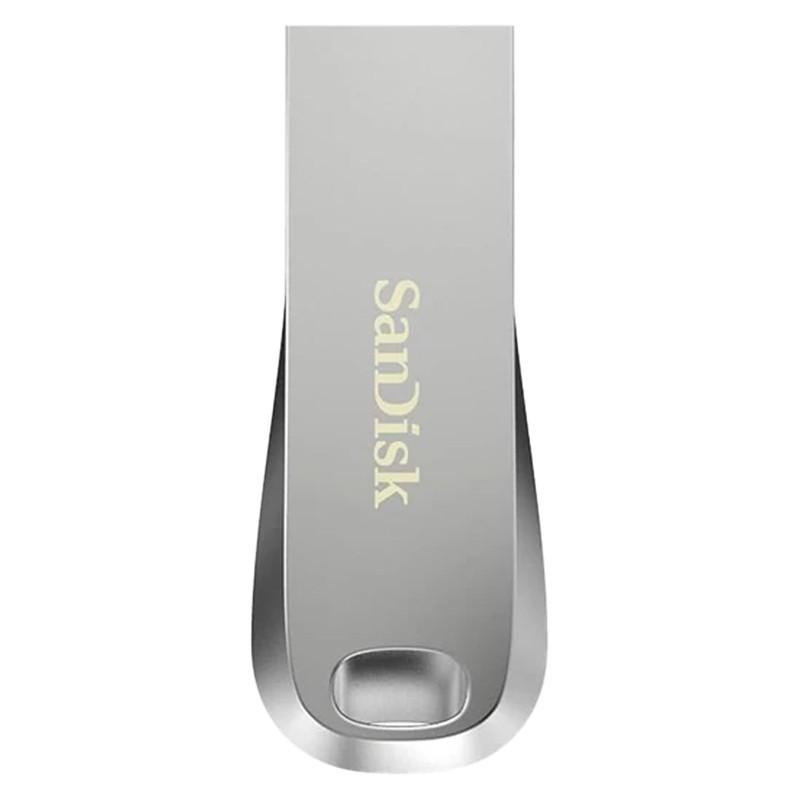 فلش مموری سن دیسک Ultra Luxe ظرفیت 64 گیگابایت با رابط USB 3.1 سرعت خواندن تا 150 مگابایت بر ثانیه، بدنه فلزی مقاوم، پشتیبانی از نرم‌افزار رمزگذاری اطلاعات