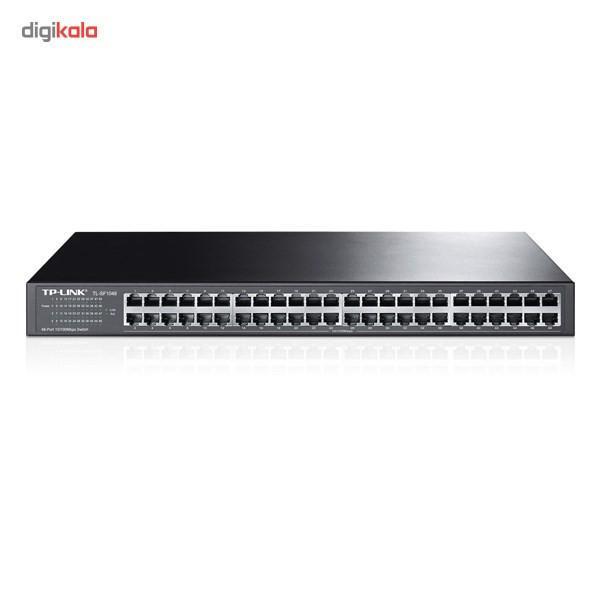 سوییچ 48 پورت مگابیتی و رکمونت تی پی-لینک مدل TL-SF1048