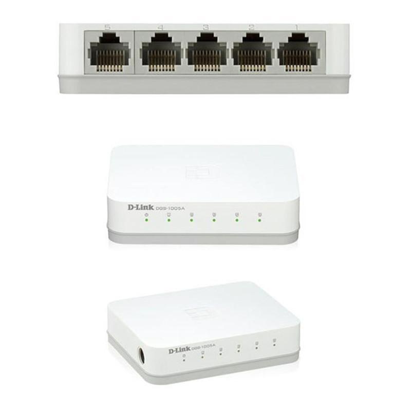 سوییچ دسکتاپ 5 پورت گیگابیتی دی-لینک مدل DGS-1005A