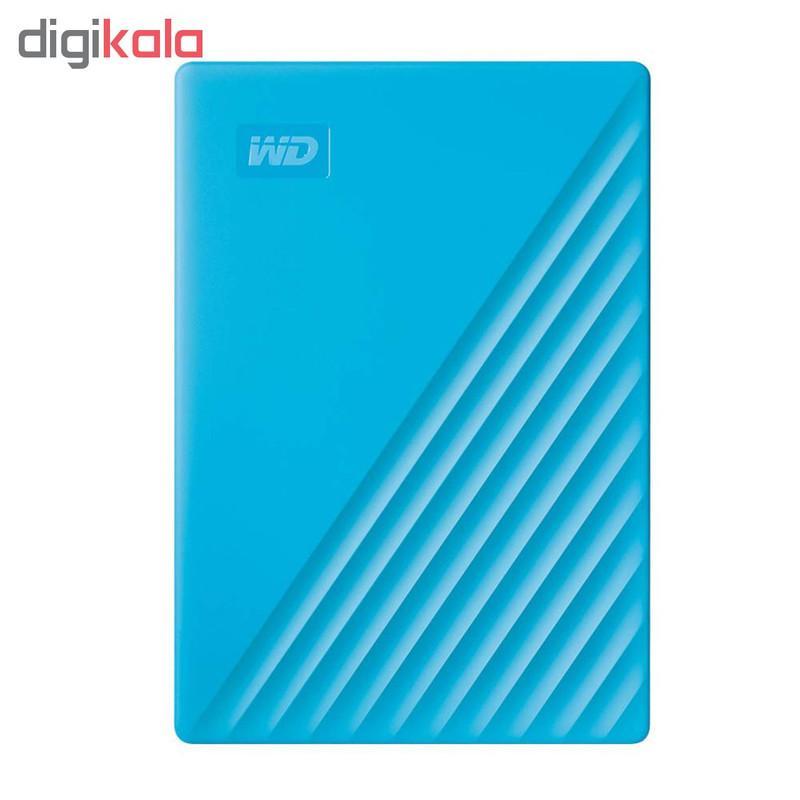 هارد اکسترنال وسترن دیجیتال مدل My Passport ظرفیت چهار ترابایت دارای رابط USB Type-A 3.2