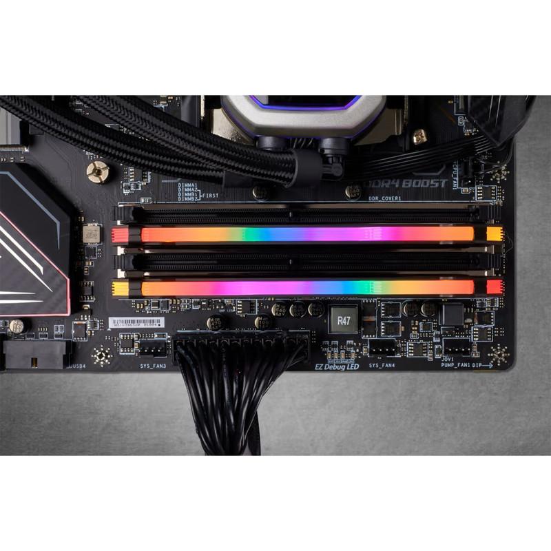 رم دسکتاپ کورسیر مدل VENGEANCE RGB PRO DDR4 دوکاناله 32 گیگابایت 3200 مگاهرتز تایمینگ CL16 ولتاژ 1.35 ولت با نورپردازی RGB