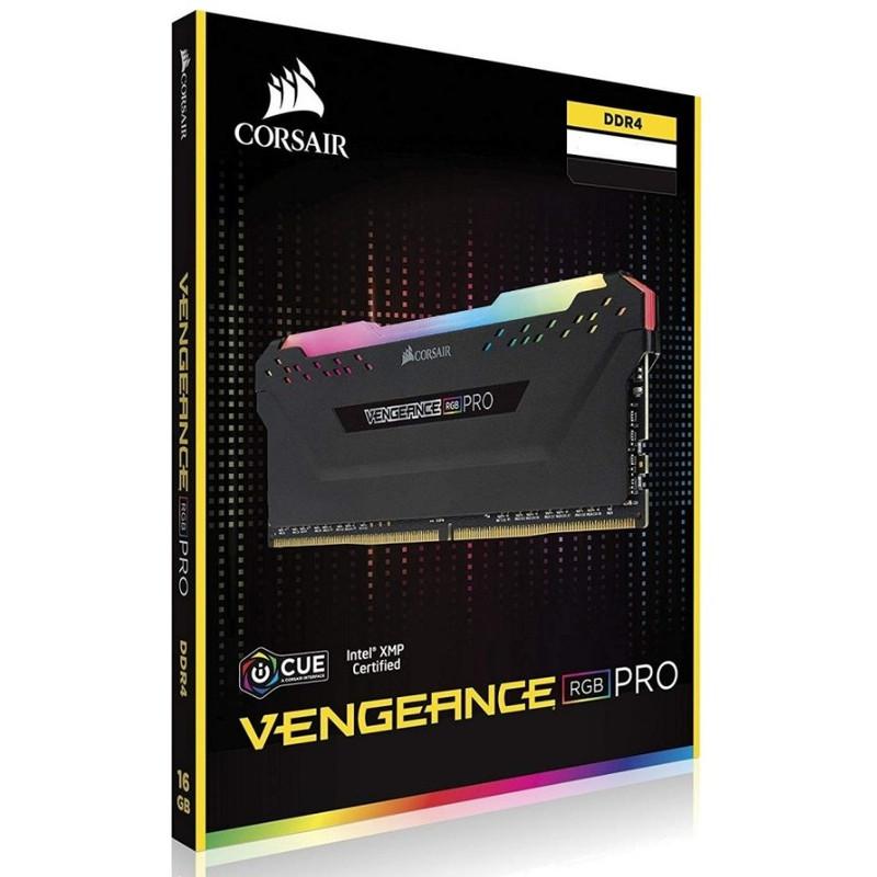 رم دسکتاپ کورسیر مدل VENGEANCE RGB PRO DDR4 دوکاناله 32 گیگابایت 3200 مگاهرتز تایمینگ CL16 ولتاژ 1.35 ولت با نورپردازی RGB