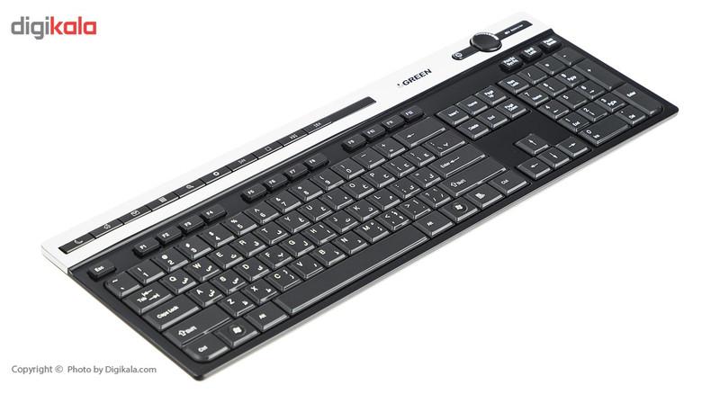کیبورد و ماوس بی سیم گرین مدل GKM-505W، سوییچ ممبران، Full-Size