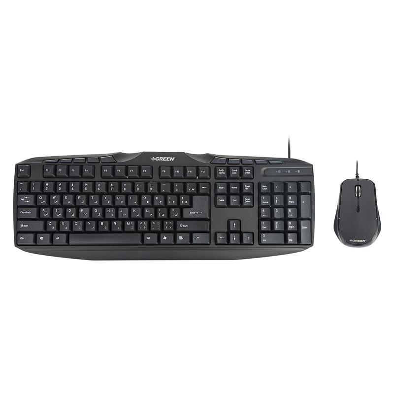 کیبورد و ماوس گرین مدل GKM-305، سوئیچ ممبران، Full-size
