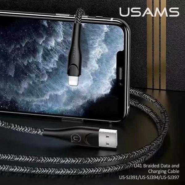 کابل تبدیل USB به لایتنینگ یوسمز مدل US-SJ394 U41 طول 2 متر