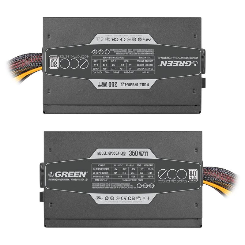 منبع تغذیه گرین مدل GP350A-ECO Rev3.1
