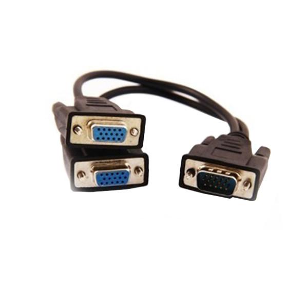 کابل تبدیل 1 به 2 VGA دی-نت کد 124 طول 0.2 متر