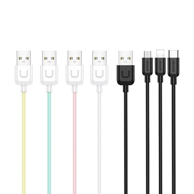 کابل تبدیل USB به microUSB /لایتنینگ/USB-C یوسمز مدل US-SJ324 طول 1 متر