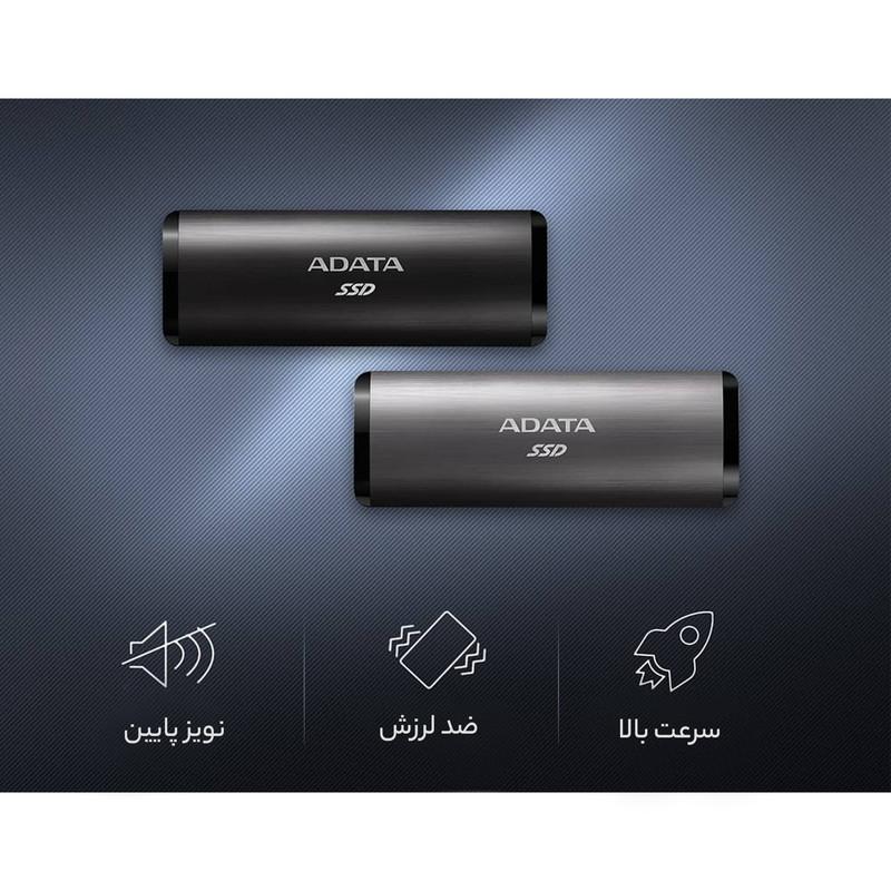 اس اس دی اکسترنال ای دیتا مدل SE760 ظرفیت 512 گیگابایت رابط USB 3.2 Gen2