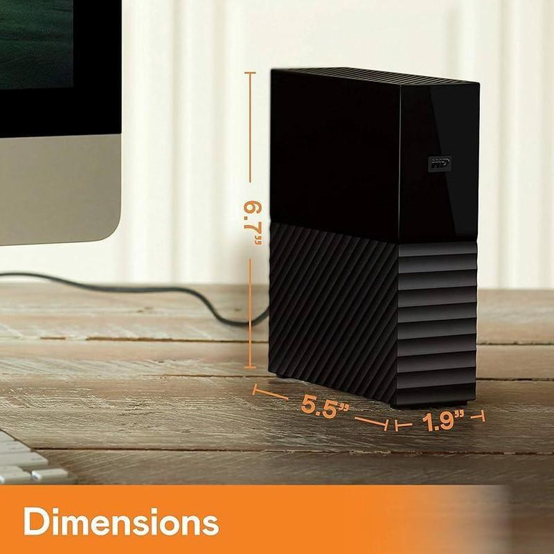 هارد اکسترنال وسترن دیجیتال مدل My Book Desktop ظرفیت 12 ترابایت دارای رابط USB Type-A 3.2