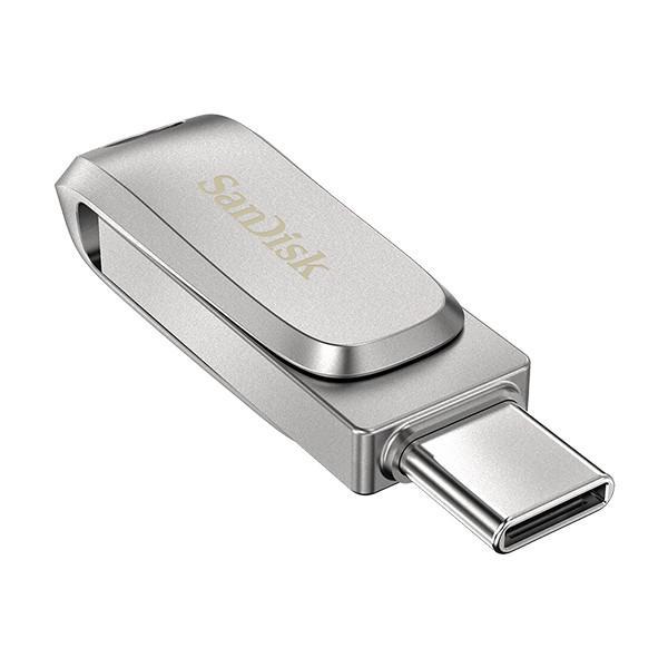 فلش مموری سن دیسک مدل Luxe ظرفیت 32 گیگابایت سرعت خواندن 150 مگابایت بر ثانیه اتصال USB-C طراحی ساده و وزن 19 گرم