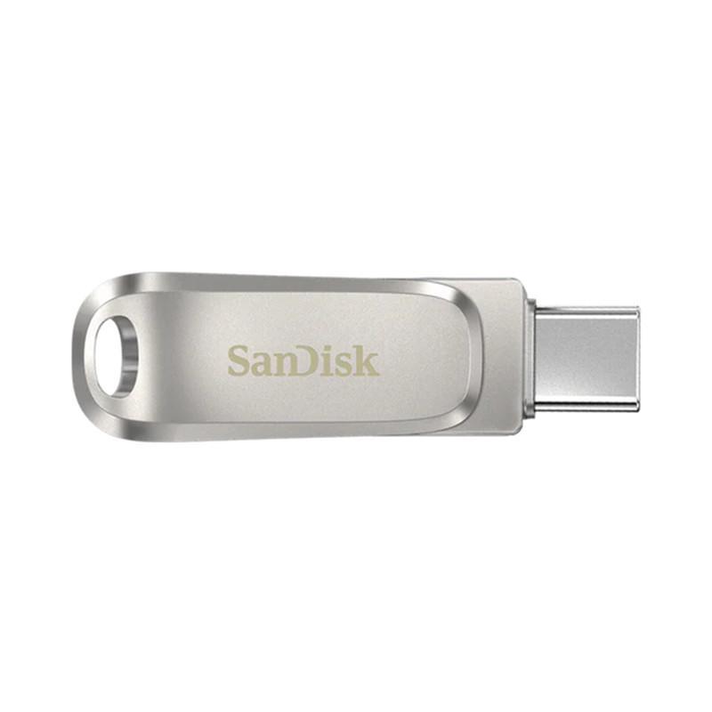 فلش مموری سن دیسک مدل Luxe ظرفیت 32 گیگابایت سرعت خواندن 150 مگابایت بر ثانیه اتصال USB-C طراحی ساده و وزن 19 گرم