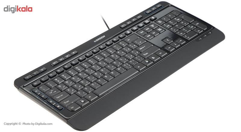 کیبورد گرین مدل GK-502 با حروف فارسی
