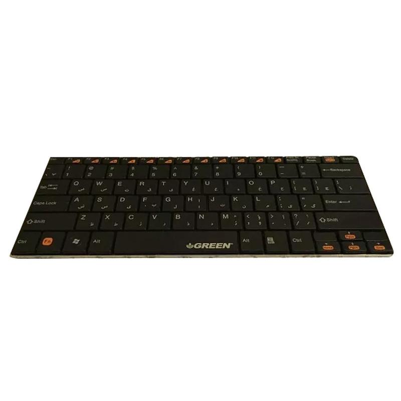 کیبورد بی‌سیم گرین مدل GK-102W با حروف فارسی