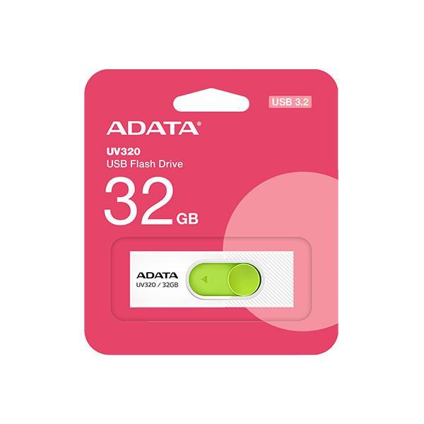 فلش مموری 32 گیگابایت ای دیتا مدل UV320 با درگاه USB 3.1 کشویی و سازگار با ویندوز، مک و لینوکس، مناسب انتقال سریع اطلاعات تا 10 گیگابیت بر ثانیه