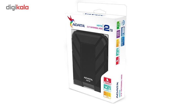 هارد اکسترنال ای دیتا مدل HD710 ظرفیت دو ترابایت دارای رابط USB Type-A 2.0