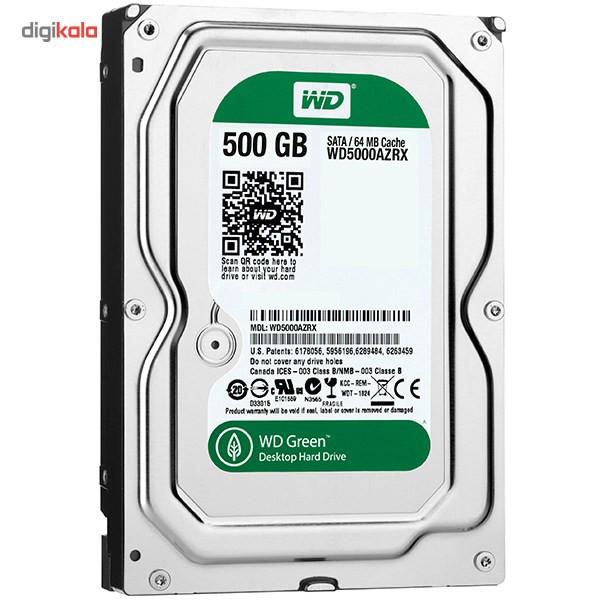 هارددیسک اینترنال وسترن دیجیتال سری سبز مدل WD5000AZRX ظرفیت 500 گیگابایت