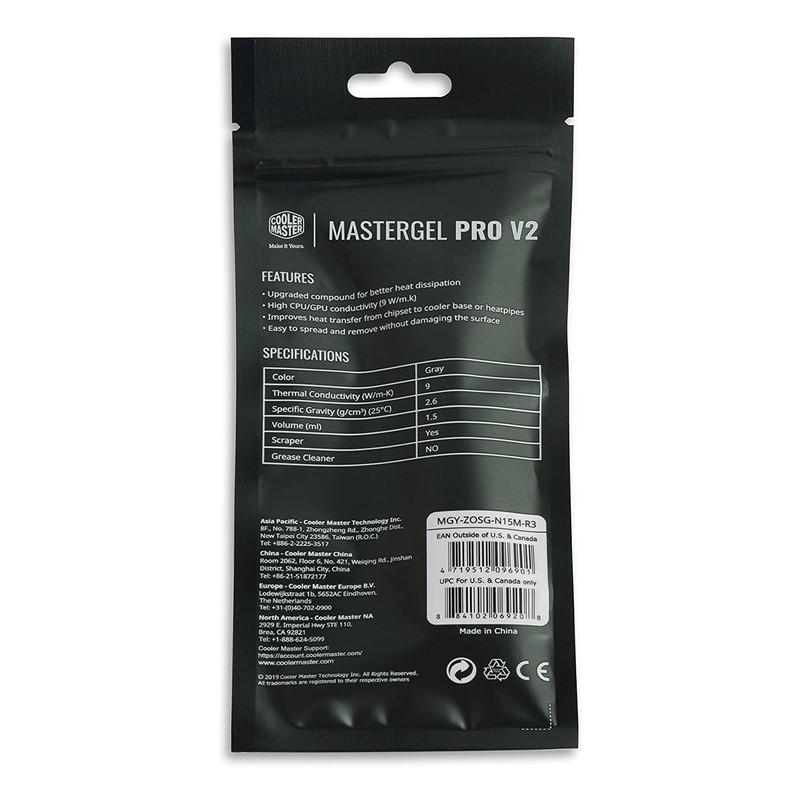 خمیر سیلیکون کولر مستر مدل MasterGel Pro V2