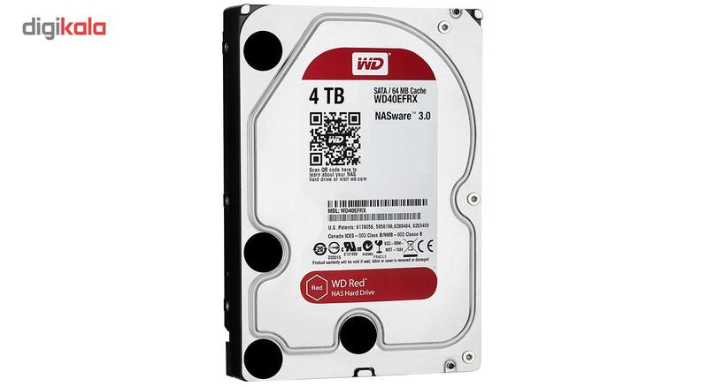 هارددیسک اینترنال وسترن دیجیتال مدل Red WD40EFRX ظرفیت 4 ترابایت