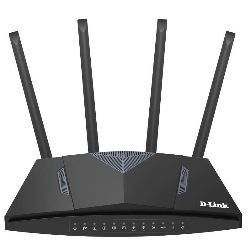 روتر بی‌سیم 4G خانگی دی-لینک مدل DWR-M960 4G AC1200 با پشتیبانی از 32 کاربر، چهار درگاه LAN گیگابیت، پورت USB 2.0، اتصال WAN و سیم‌کارت، آنتن خارجی چهارگانه و کلیدهای WPS، Reset و روشن/خاموش